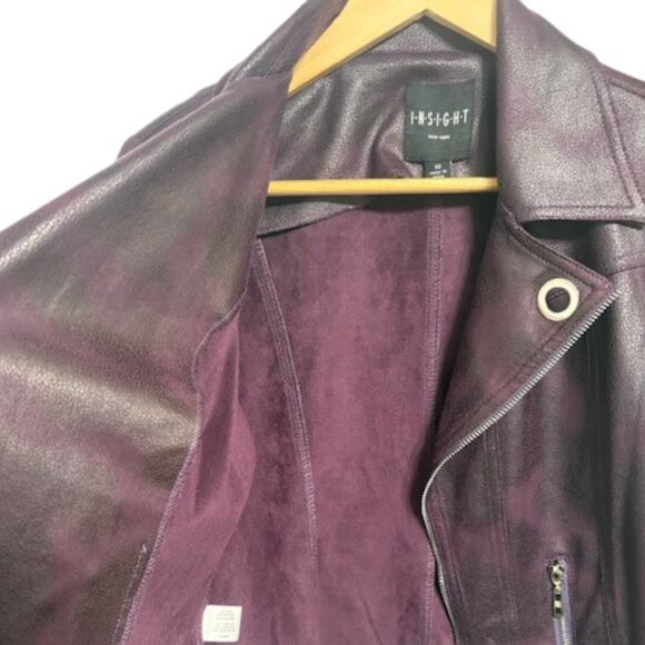 INSIGHT New York Faux Leather Studded Moto Jacket | 10 - Picture 3 of 9